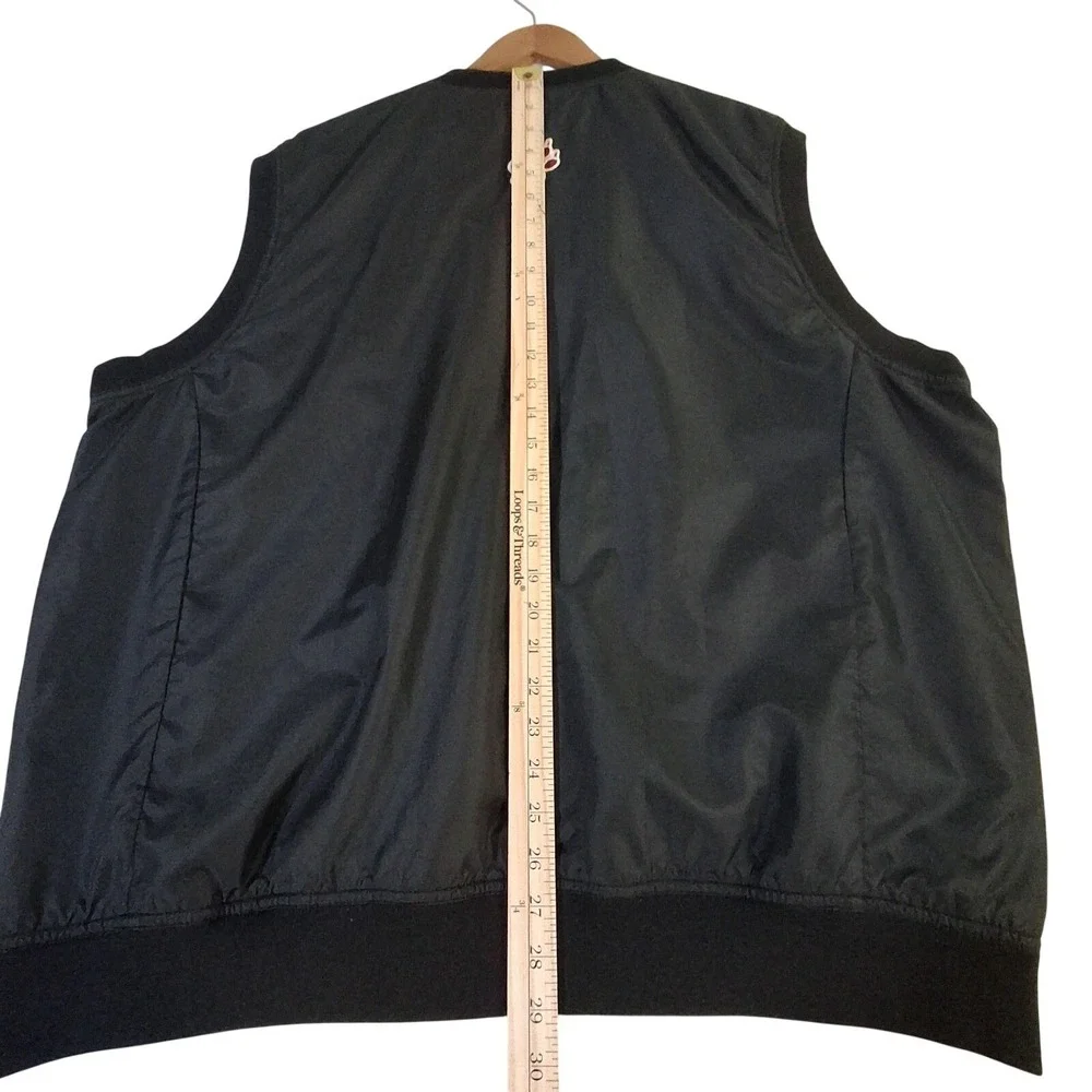 Lafayette Leopards Windbreaker Vest Mens XL‎ Black V-Neck Pullover Golf Acuity